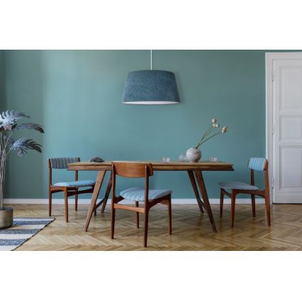 Duolla - Hanglamp aan een koord BOUCLE 1xE27/15W/230V diameter 50 cm turquoise