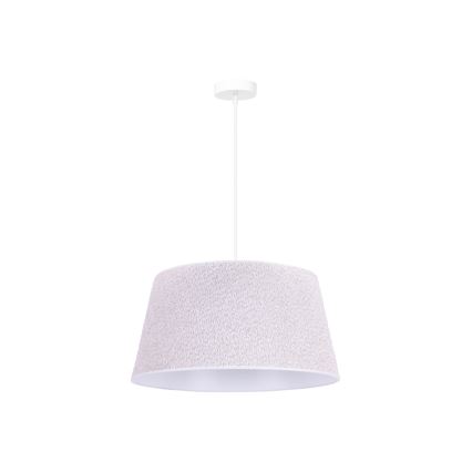 Duolla - Hanglamp aan een koord BOUCLE 1xE27/15W/230V diameter 50 cm wit