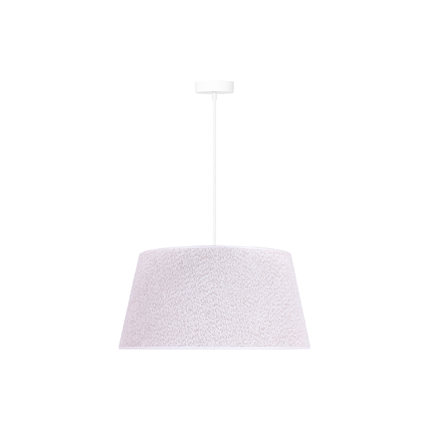 Duolla - Hanglamp aan een koord BOUCLE 1xE27/15W/230V diameter 50 cm wit