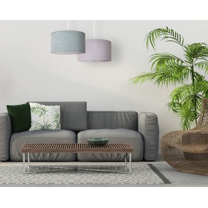Duolla - Hanglamp aan een koord BRISTOL 1xE27/15W/230V diameter 45 cm groen/wit