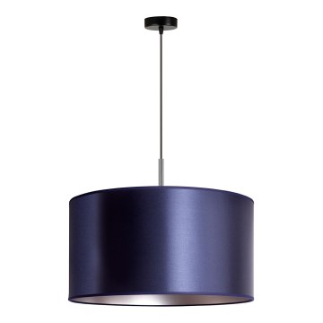 Duolla - Hanglamp aan een koord CANNES 1xE27/15W/230V diameter 45 cm blauw/zilver