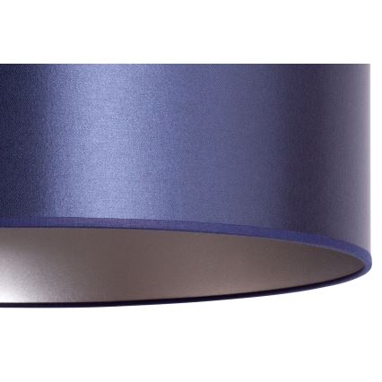 Duolla - Hanglamp aan een koord CANNES 1xE27/15W/230V diameter 45 cm blauw/zilver