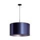 Duolla - Hanglamp aan een koord CANNES 1xE27/15W/230V diameter 45 cm blauw/zilver