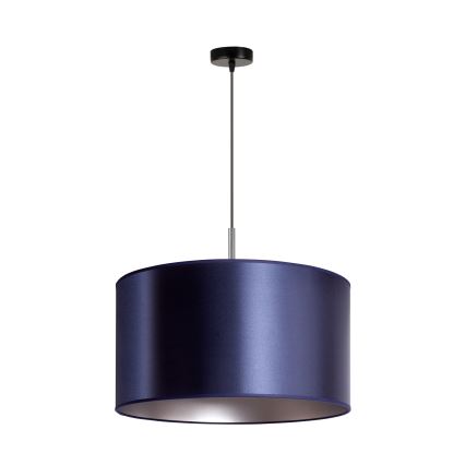 Duolla - Hanglamp aan een koord CANNES 1xE27/15W/230V diameter 45 cm blauw/zilver