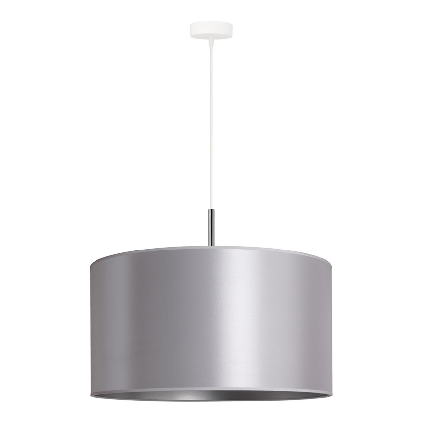 Duolla - Hanglamp aan een koord CANNES 1xE27/15W/230V diameter 45 cm zilver