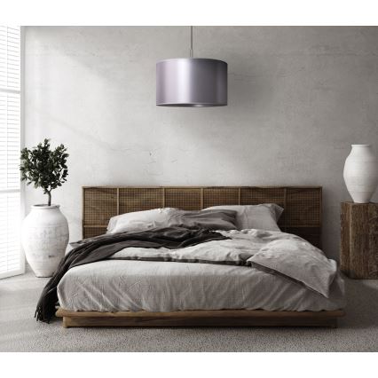 Duolla - Hanglamp aan een koord CANNES 1xE27/15W/230V diameter 45 cm zilver