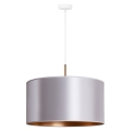 Duolla - Hanglamp aan een koord CANNES 1xE27/15W/230V diameter 45 cm zilver/koper