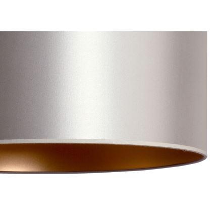 Duolla - Hanglamp aan een koord CANNES 1xE27/15W/230V diameter 45 cm zilver/koper