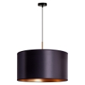 Duolla - Hanglamp aan een koord CANNES 1xE27/15W/230V diameter 45 cm zwart/koper