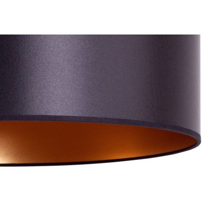 Duolla - Hanglamp aan een koord CANNES 1xE27/15W/230V diameter 45 cm zwart/koper