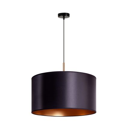 Duolla - Hanglamp aan een koord CANNES 1xE27/15W/230V diameter 45 cm zwart/koper