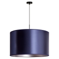Duolla - Hanglamp aan een koord CANNES 1xE27/15W/230V diameter 50 cm blauw/zilver