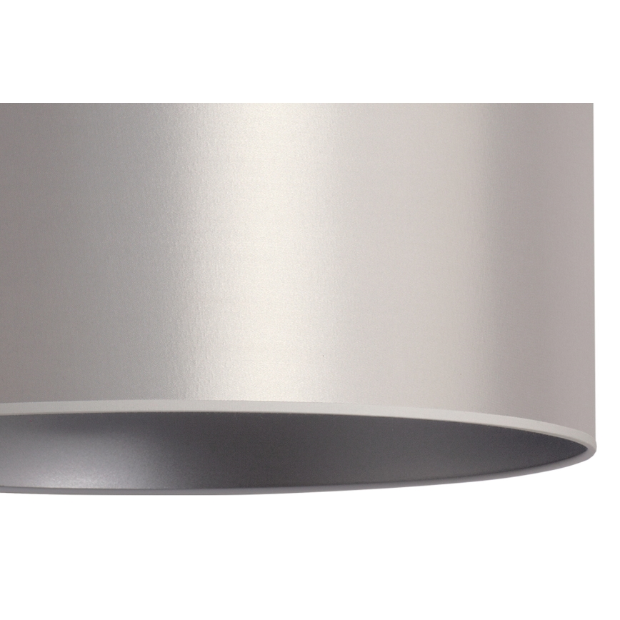 Duolla - Hanglamp aan een koord CANNES 1xE27/15W/230V diameter 50 cm zilver
