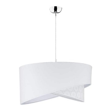 Duolla - Hanglamp aan een koord CELLO 1xE27/40W/230V diameter 45 cm wit/kant