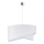 Duolla - Hanglamp aan een koord CELLO 1xE27/40W/230V diameter 45 cm wit/kant