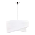 Duolla - Hanglamp aan een koord CELLO 1xE27/40W/230V diameter 45 cm wit/zilver