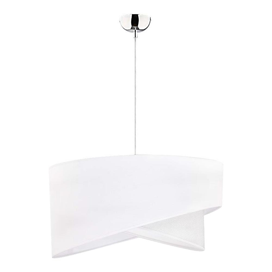 Duolla - Hanglamp aan een koord CELLO 1xE27/40W/230V diameter 45 cm wit/zilver