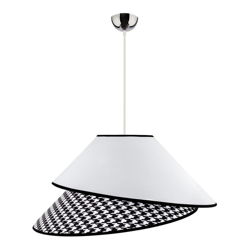 Duolla - Hanglamp aan een koord COCO 1xE27/40W/230V diameter 50 cm wit/zwart