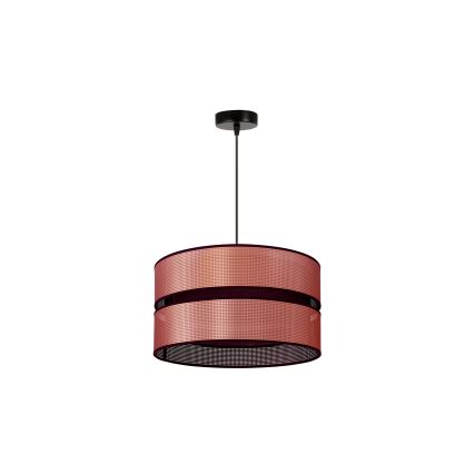 Duolla - Hanglamp aan een koord COPPER SHINY 1xE27/15W/230V diameter 40 cm koper/zwart