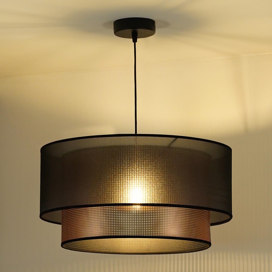 Duolla - Hanglamp aan een koord COPPER SHINY 1xE27/15W/230V diameter 45 cm bruin/koper