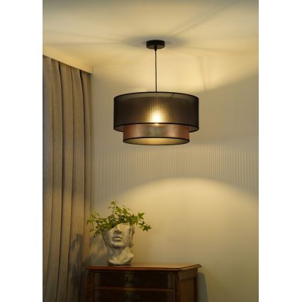 Duolla - Hanglamp aan een koord COPPER SHINY 1xE27/15W/230V diameter 45 cm bruin/koper