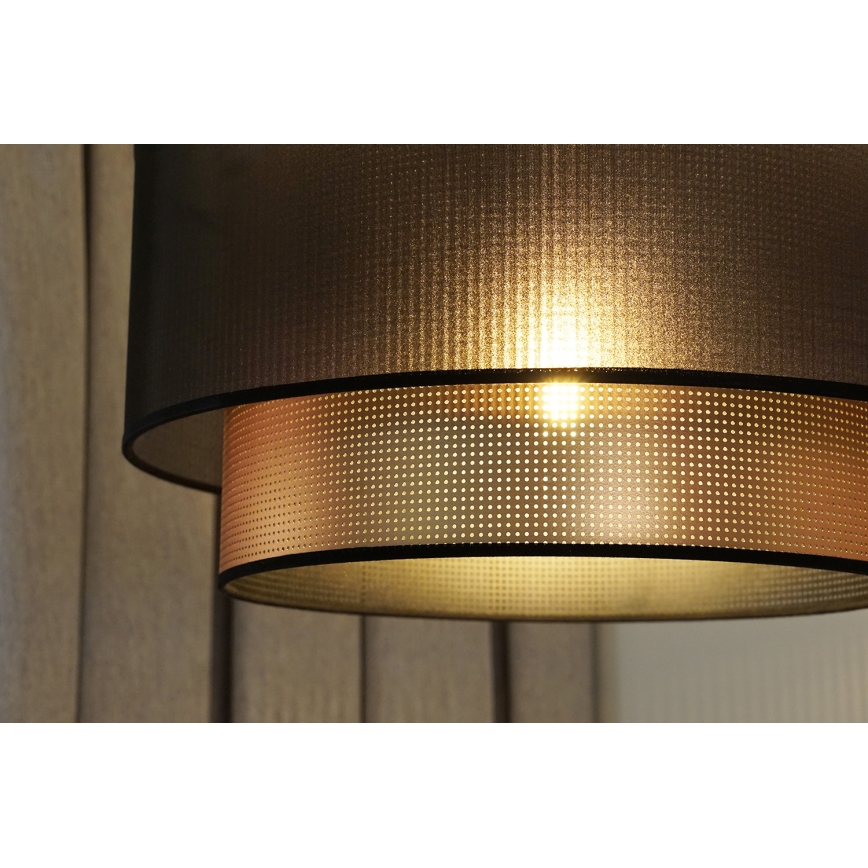 Duolla - Hanglamp aan een koord COPPER SHINY 1xE27/15W/230V diameter 45 cm bruin/koper