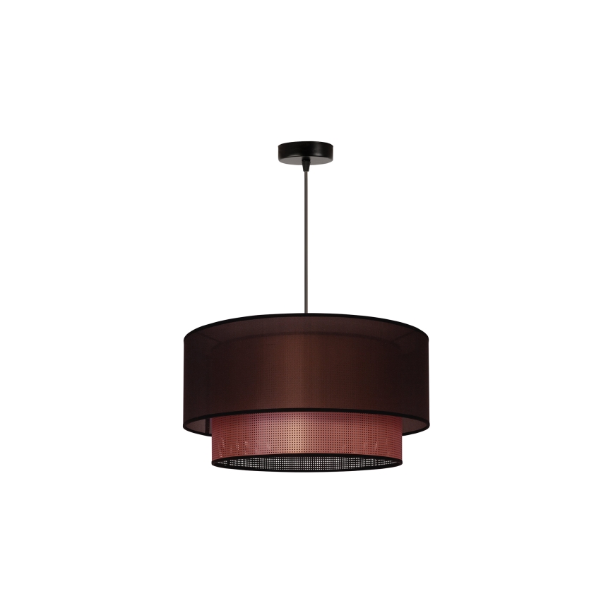 Duolla - Hanglamp aan een koord COPPER SHINY 1xE27/15W/230V diameter 45 cm bruin/koper