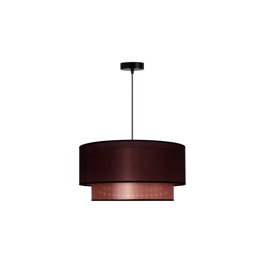 Duolla - Hanglamp aan een koord COPPER SHINY 1xE27/15W/230V diameter 45 cm bruin/koper