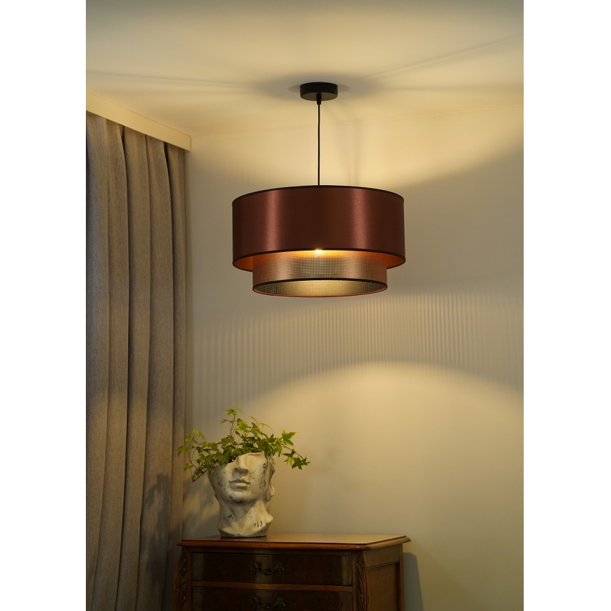 Duolla - Hanglamp aan een koord COPPER SHINY 1xE27/15W/230V diameter 45 cm koper