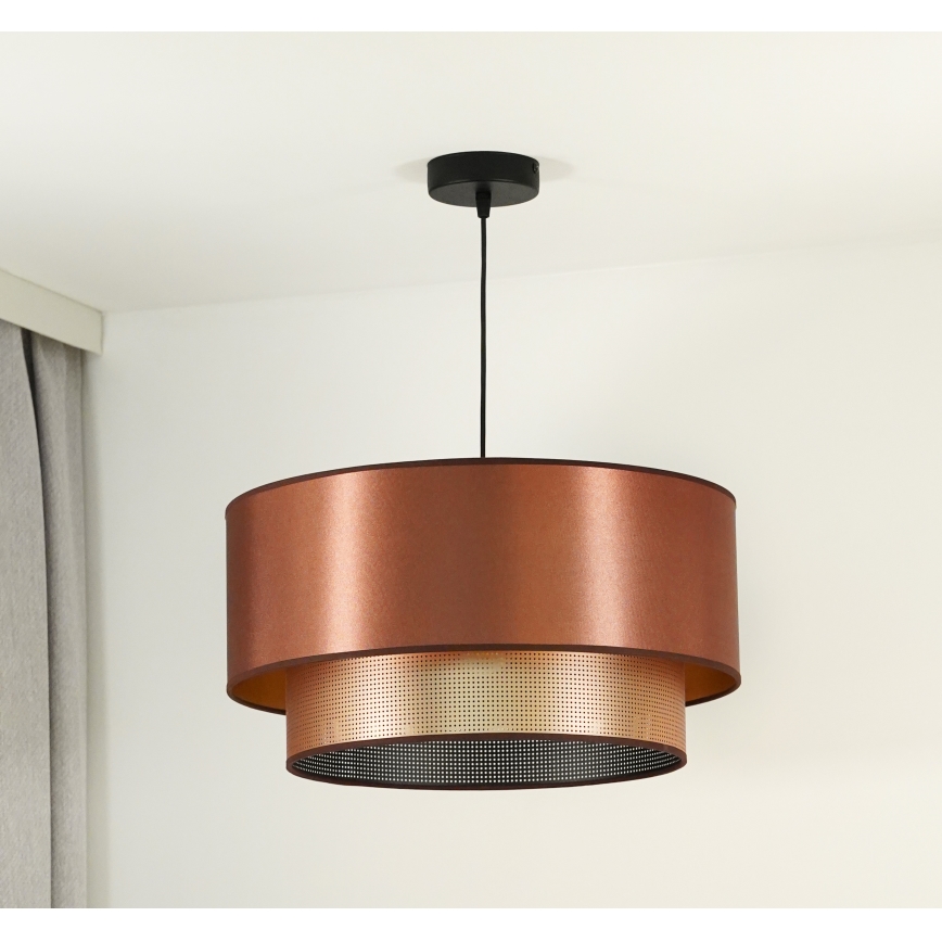 Duolla - Hanglamp aan een koord COPPER SHINY 1xE27/15W/230V diameter 45 cm koper