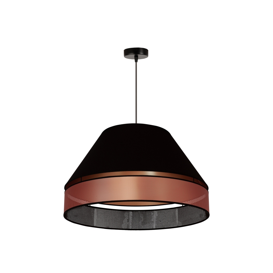 Duolla - Hanglamp aan een koord COPPER SHINY 1xE27/15W/230V diameter 60 cm zwart/koper