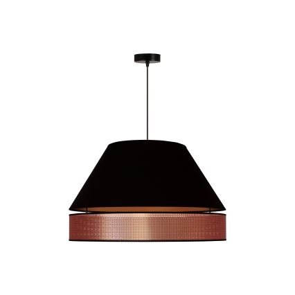 Duolla - Hanglamp aan een koord COPPER SHINY 1xE27/15W/230V diameter 60 cm zwart/koper