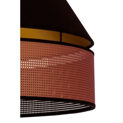 Duolla - Hanglamp aan een koord COPPER SHINY 1xE27/15W/230V diameter 60 cm zwart/koper