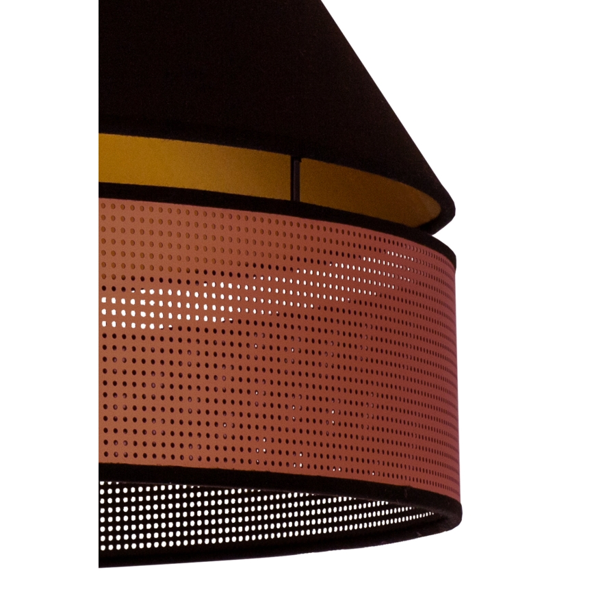 Duolla - Hanglamp aan een koord COPPER SHINY 1xE27/15W/230V diameter 60 cm zwart/koper