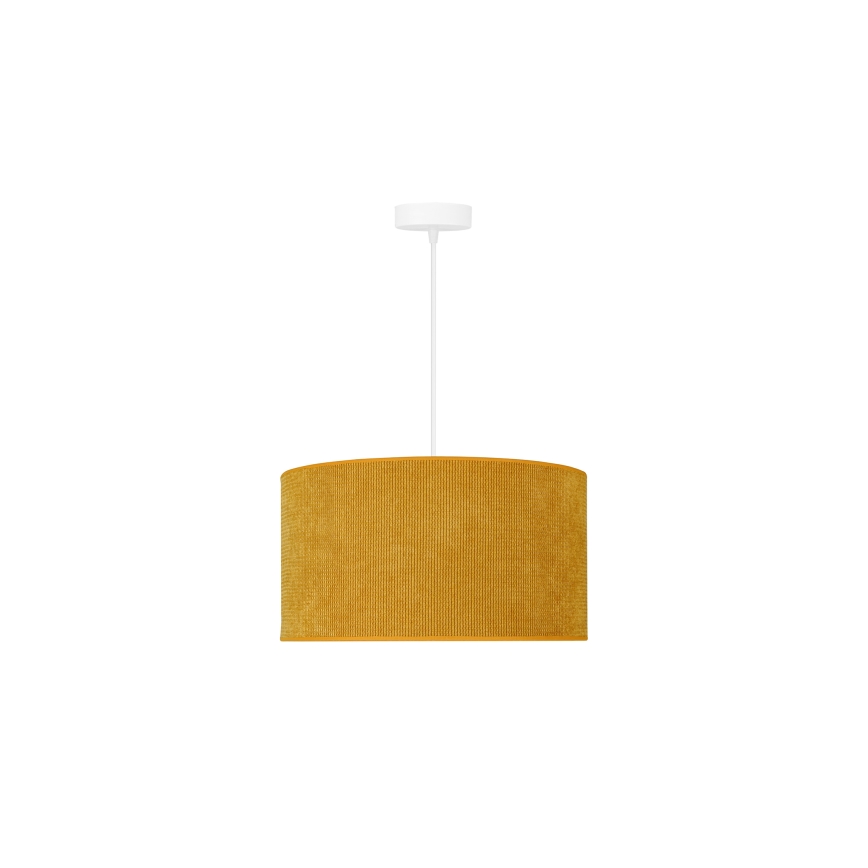 Duolla - Hanglamp aan een koord CORDUROY 1xE27/15W/230V diameter 40 cm geel