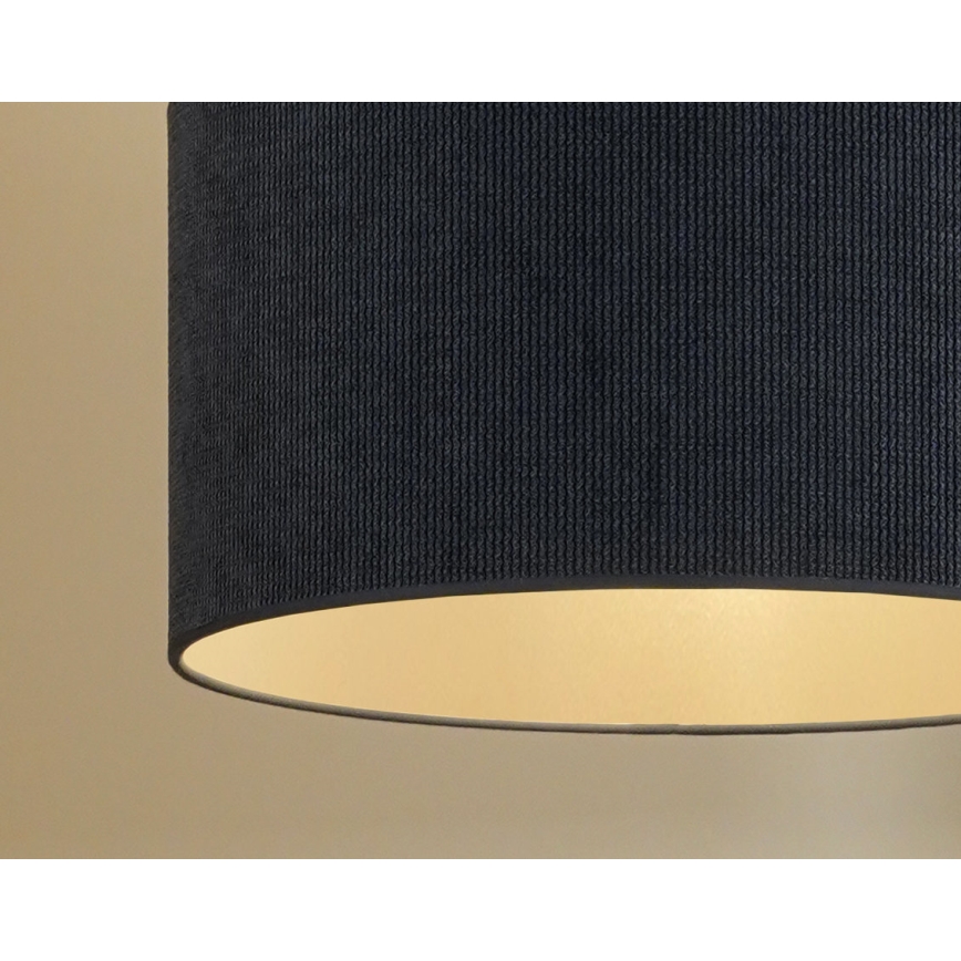 Duolla - Hanglamp aan een koord CORDUROY 1xE27/15W/230V donker diameter 40 cm blauw