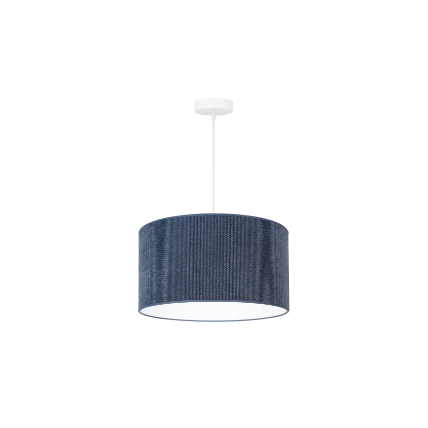 Duolla - Hanglamp aan een koord CORDUROY 1xE27/15W/230V donker diameter 40 cm blauw