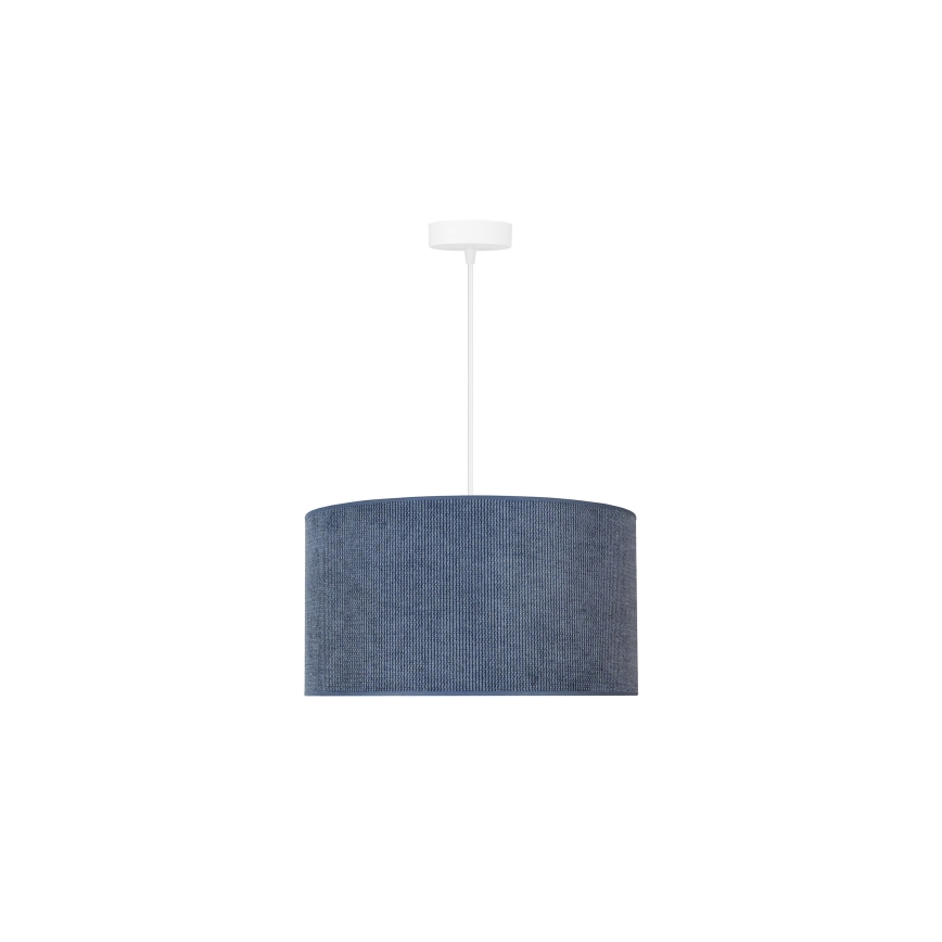Duolla - Hanglamp aan een koord CORDUROY 1xE27/15W/230V donker diameter 40 cm blauw