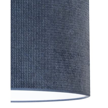 Duolla - Hanglamp aan een koord CORDUROY 1xE27/15W/230V donker diameter 40 cm blauw