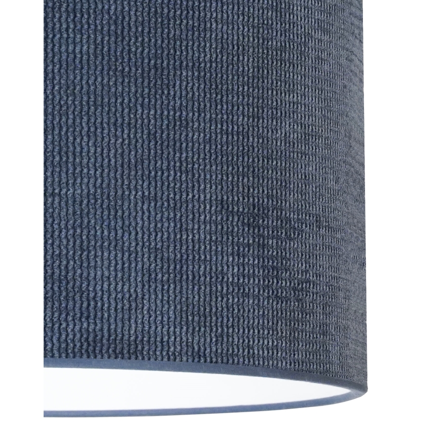 Duolla - Hanglamp aan een koord CORDUROY 1xE27/15W/230V donker diameter 40 cm blauw