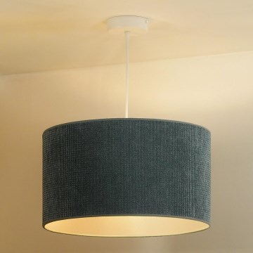 Duolla - Hanglamp aan een koord CORDUROY 1xE27/15W/230V lamp diameter 40 cm blauw