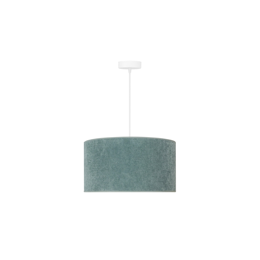 Duolla - Hanglamp aan een koord CORDUROY 1xE27/15W/230V lamp diameter 40 cm blauw