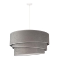 Duolla - Hanglamp aan een koord DEVON 1xE27/40W/230V diameter 45 cm grijs
