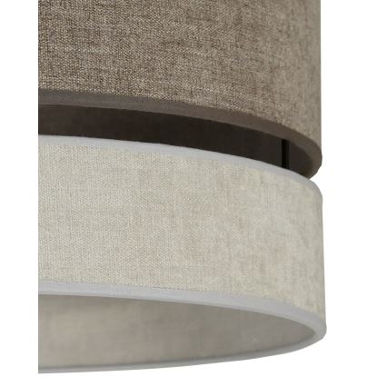 Duolla - Hanglamp aan een koord DOUBLE 1xE27/15W/230V diameter 40 cm bruin/grijs