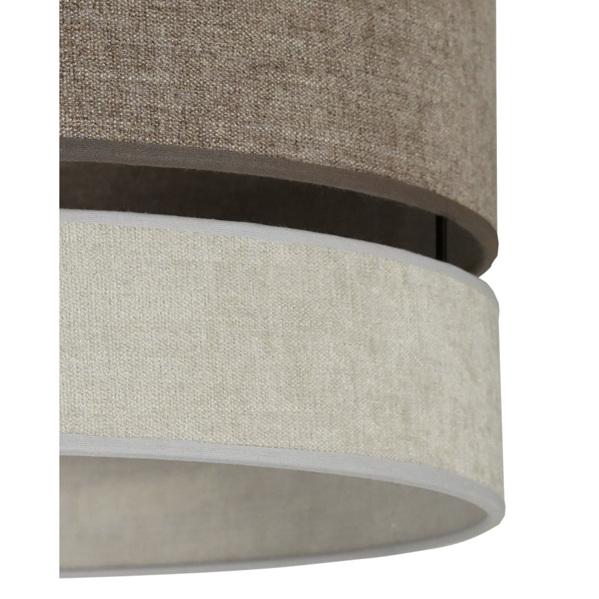 Duolla - Hanglamp aan een koord DOUBLE 1xE27/15W/230V diameter 40 cm bruin/grijs