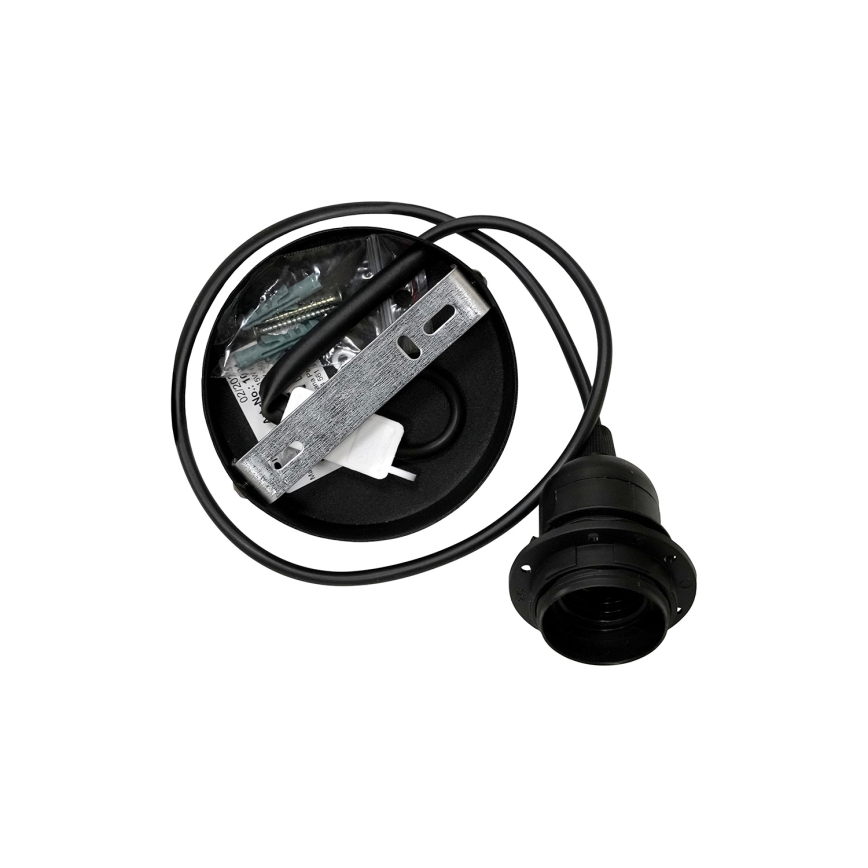 Duolla - Hanglamp aan een koord DOUBLE 1xE27/15W/230V diameter 40 cm bruin/grijs