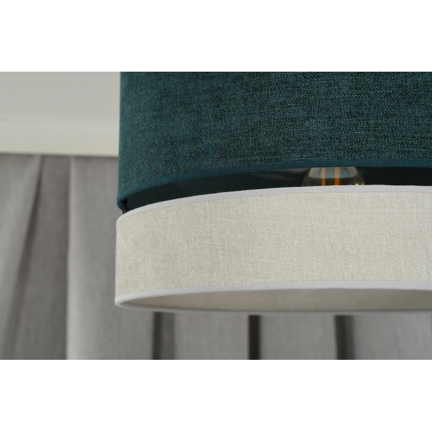 Duolla - Hanglamp aan een koord DOUBLE 1xE27/15W/230V diameter 40 cm groen/grijs