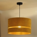 Duolla - Hanglamp aan een koord DOUBLE 1xE27/15W/230V diameter 40 cm oranje