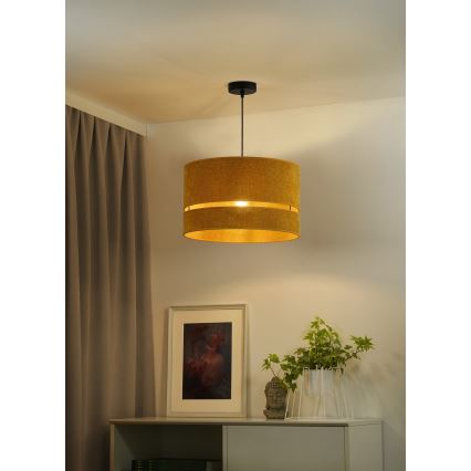 Duolla - Hanglamp aan een koord DOUBLE 1xE27/15W/230V diameter 40 cm oranje