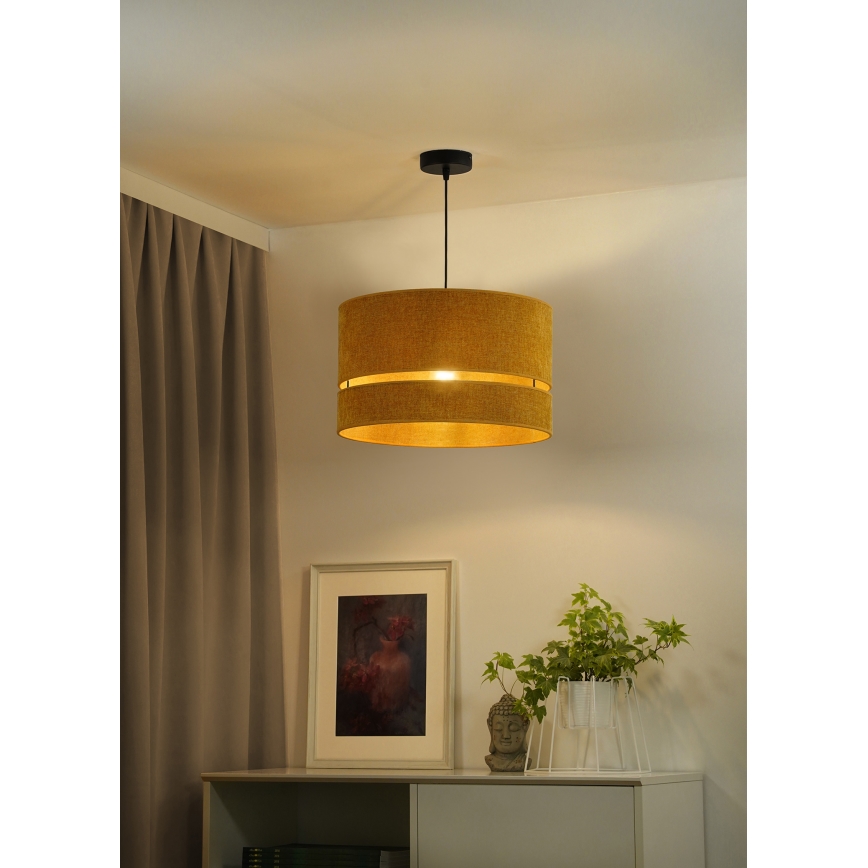 Duolla - Hanglamp aan een koord DOUBLE 1xE27/15W/230V diameter 40 cm oranje